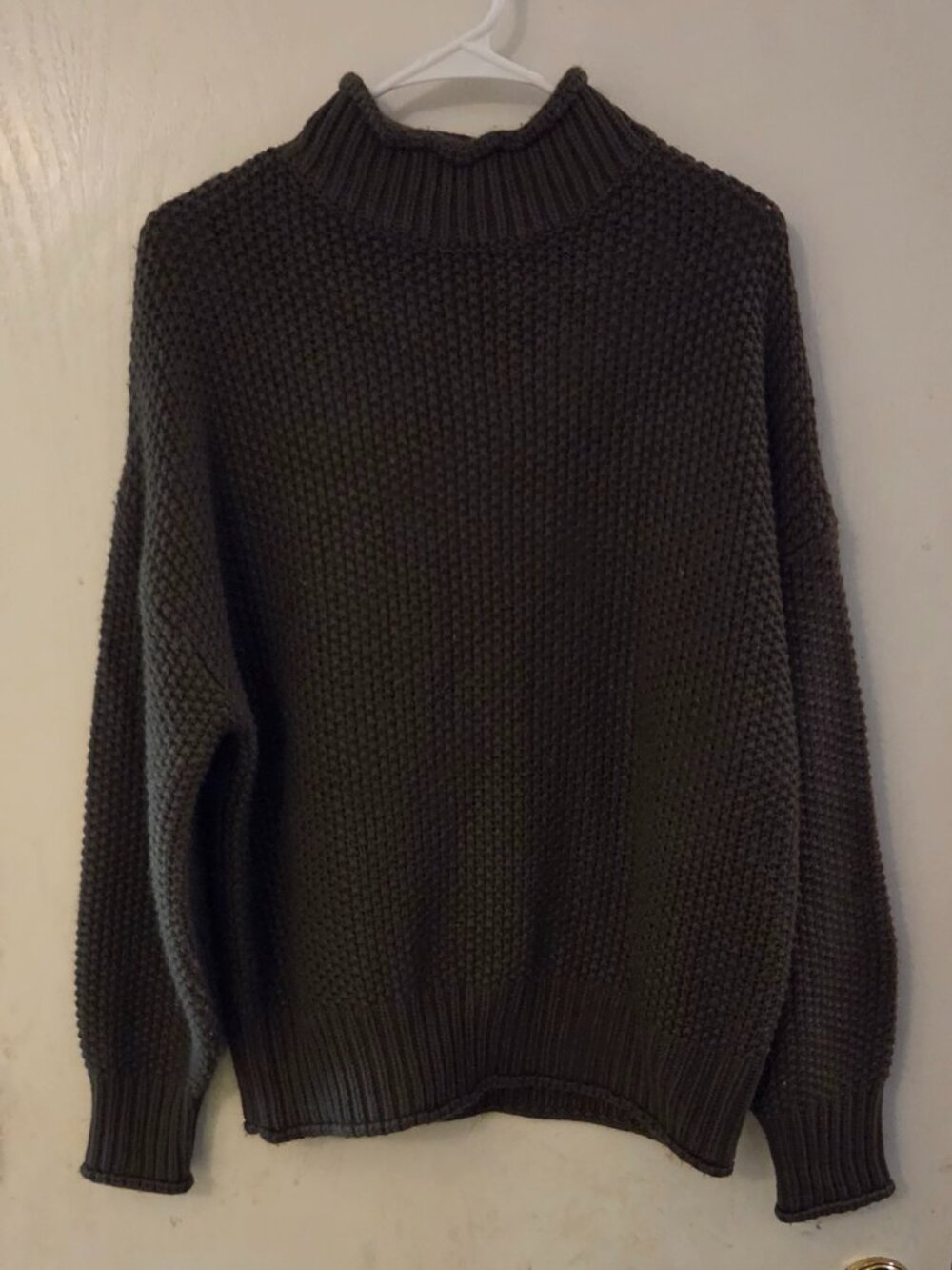 Army green sweater